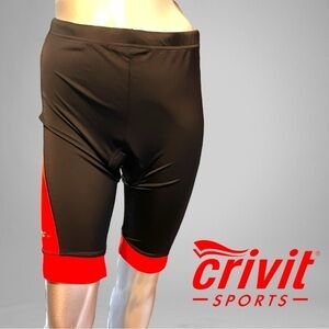 Crivit Black & Red Large Cycling Biking Shorts